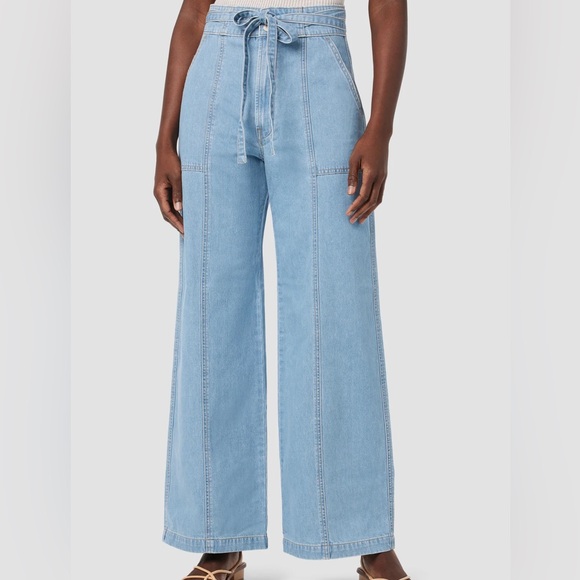 Hudson Tie Waist Wide Leg Barefoot Trouser - Picture 2 of 6